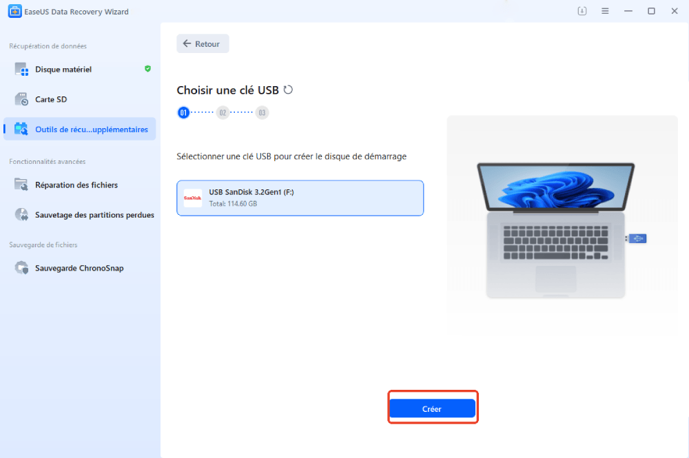 créer une clé USB amorçable