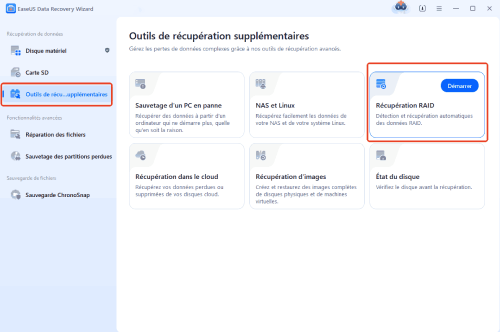 choisir le disque dur du RAID