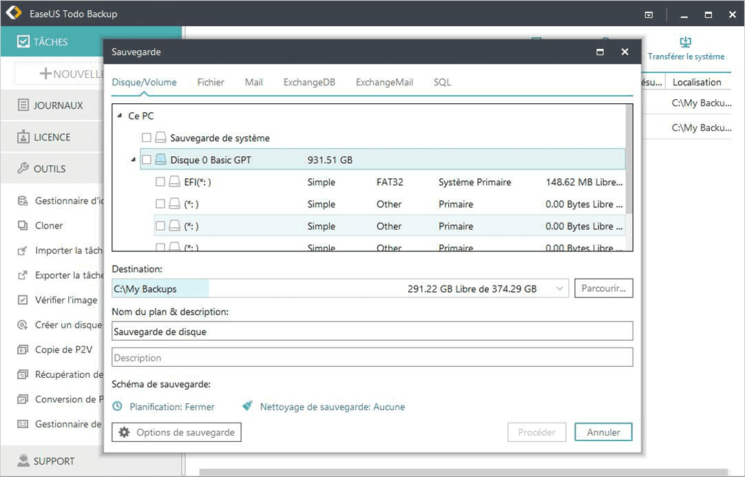 Guide d'usager de logiciel de sauvegarde EaseUS - EaseUS Todo Backup ...