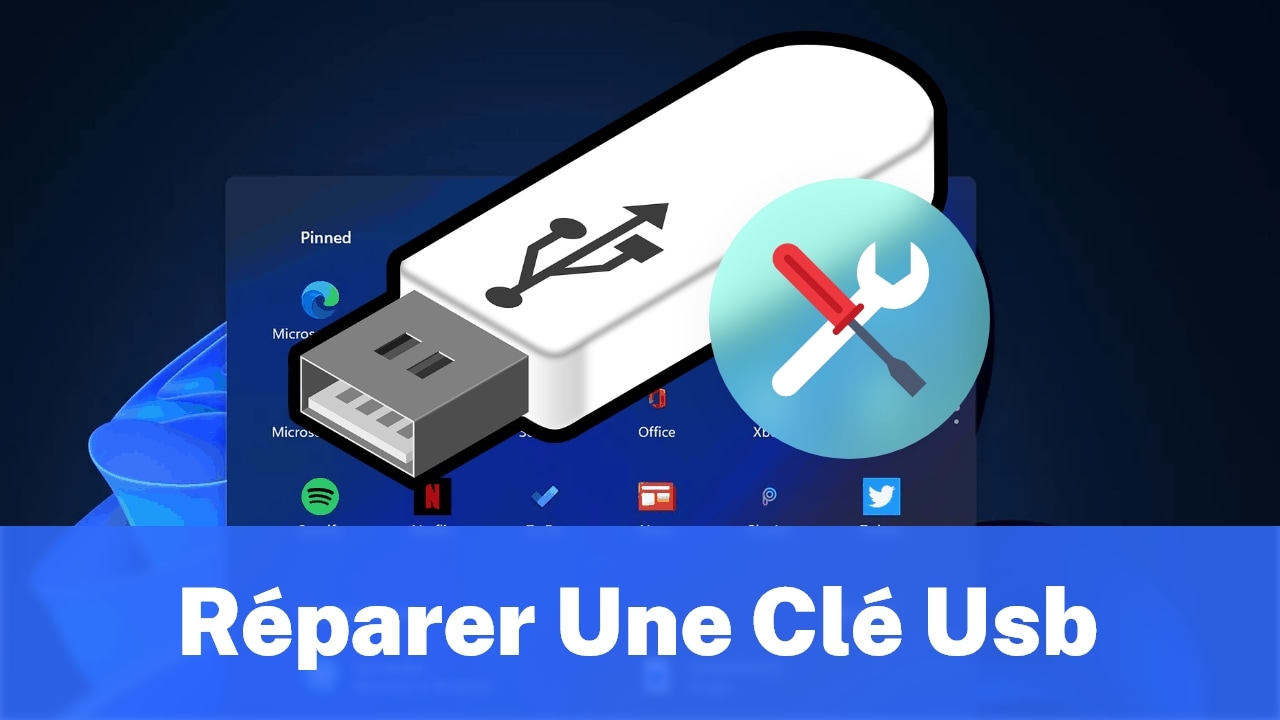 réparer une clé USB endommagée