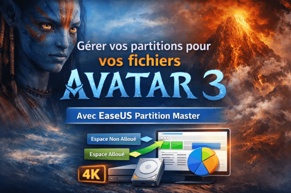 Comment organiser l'espace disque pour toute la série Avatar en 4K