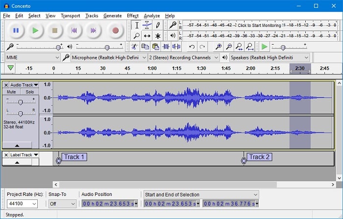 logiciel montage audio gratuit windows 10