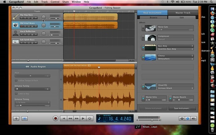 Couper audio avec GarageBand