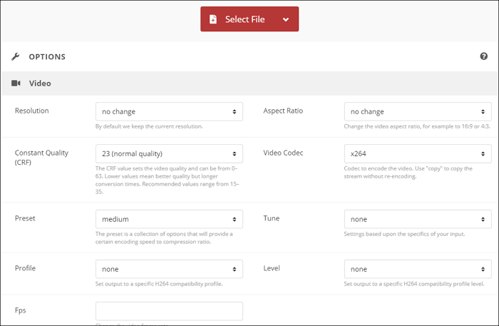 Convertir m4v en mp4 en ligne