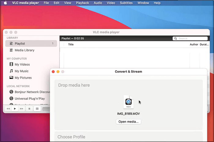 Convertir MOV en WebM avec VLC Media Player