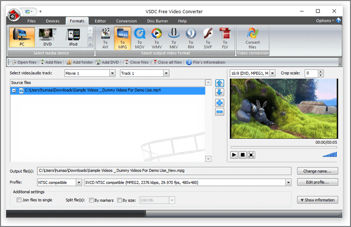VSDC Free Video Converter