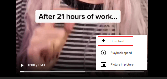 Télécharger des vidéos TikTok depuis le site