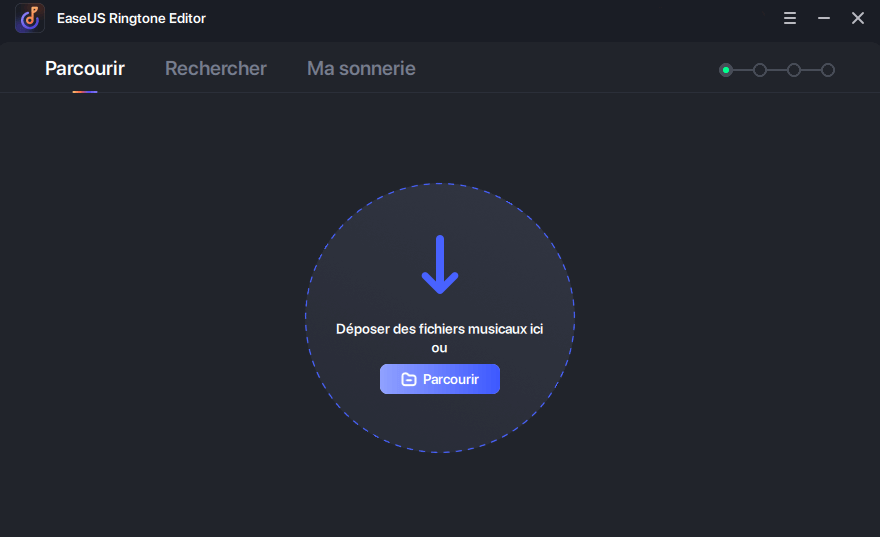 EaseUS Ringtone Editor - Étape 1