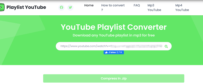 Télécharger une liste de lecture YouTube en MP3