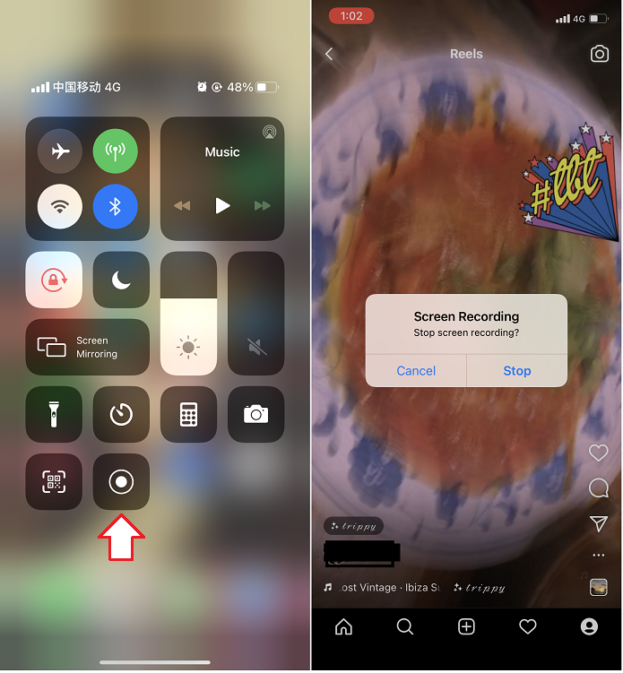 Enregistrer une bobine Instagram sur iPhone/Android