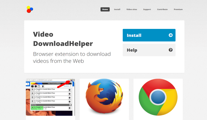VideoDownloadHelpfer pour Firefox