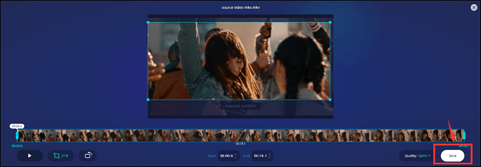 supprimer les sous-titres des MKV 123app save