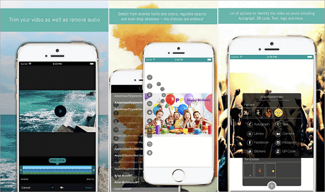 ajouter un filigrane à la vidéo sur iPhone