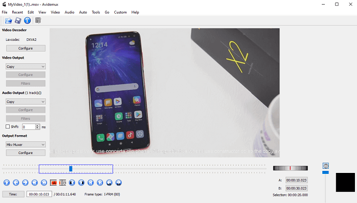 avidemux - téléchargement gratuit du découpeur mp4