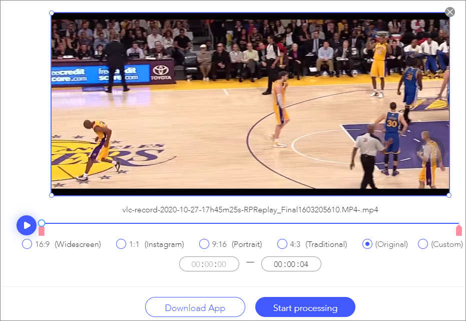 utiliser beecut pour recadrer une vidéo sans filigrane