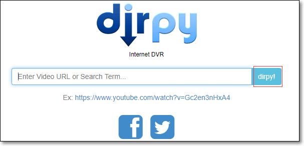 Copiez et collez une URL YouTube