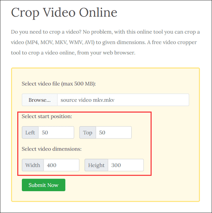 fichierconverti en dimension de position