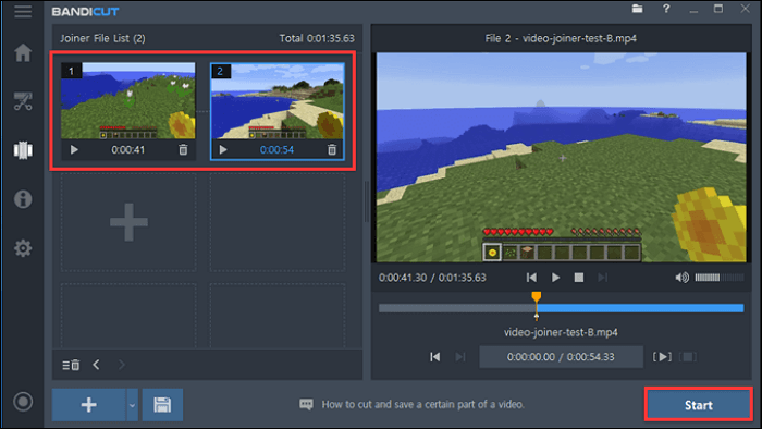 fusionner mkv avec bandicut