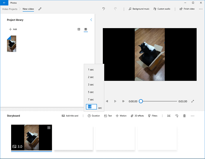durée des photos microsoft