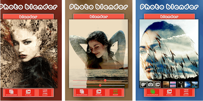 superpositions de photos Blend - écran principal