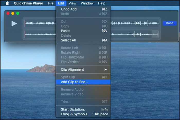 Fusionner less audios avec Quicktime