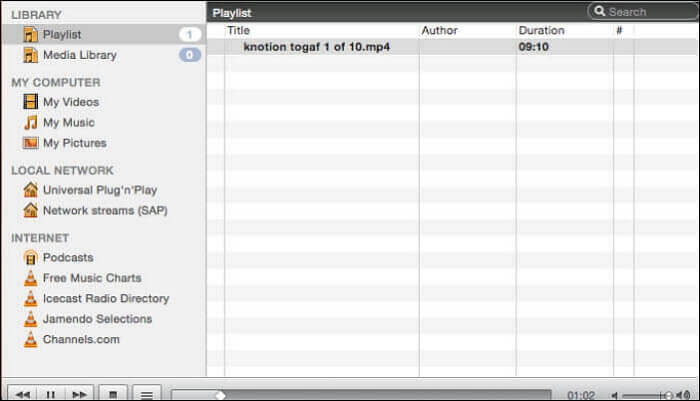 changer le volume en utilisant vlc pour mac