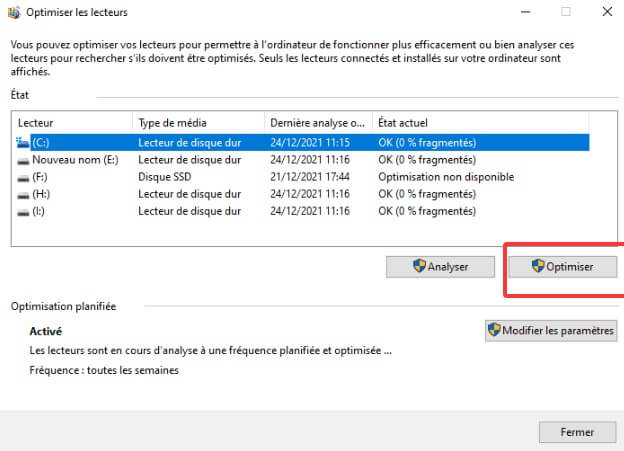 optimiser le ssd windows 10