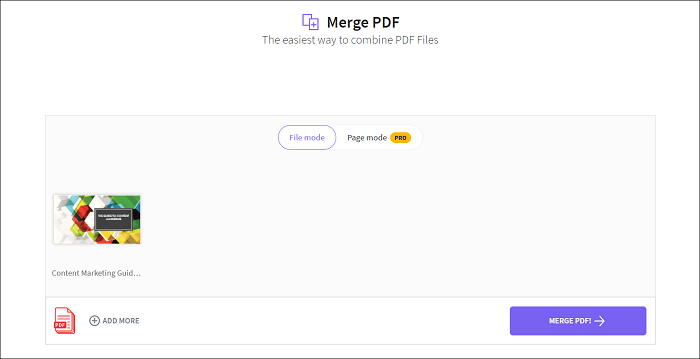 Ajouter des pages à un PDF en ligne