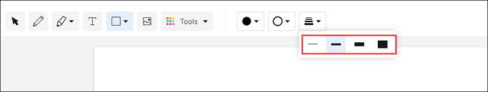 ajouter un rectangle dans le smallpdf