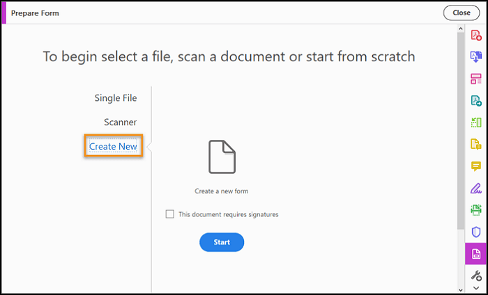 Créer un formulaire Adobe Acrobat DC