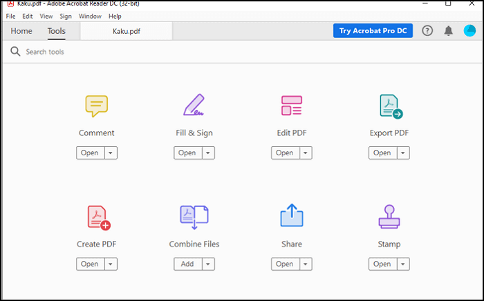 adobe acrobat type in