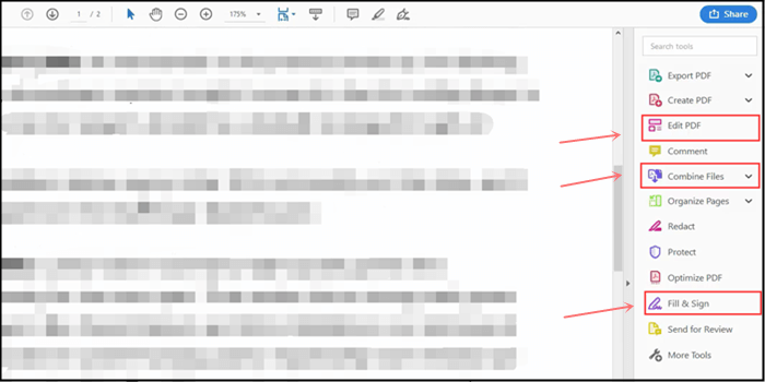 adobe éditer un fichier pdf