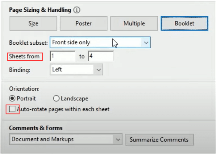 3 Meilleures façons Comment imprimer un livret au format PDF sur Windows 10 et Mac EaseUS