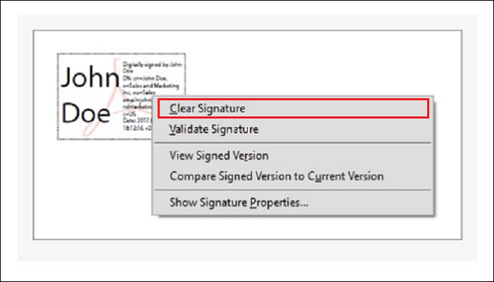 Supprimer la signature sur Mac