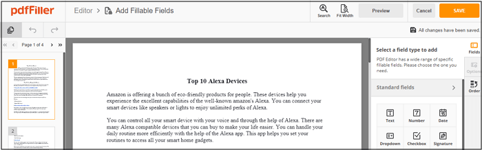 Créer une case à cocher dans un formulaire PDF