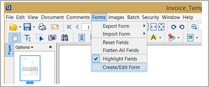 Modifier un formulaire PDF