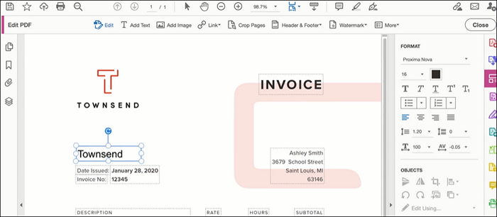 éditer un pdf scanné dans adobe
