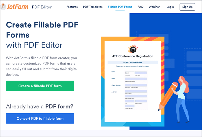 Créateur de formulaire PDF Jotform
