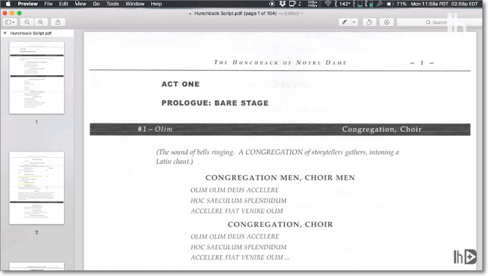 ouvrir un pdf dans l'aperçu
