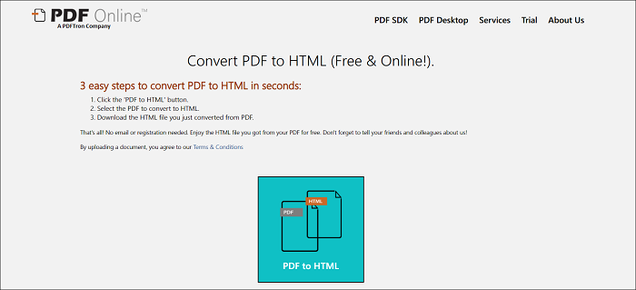 Convertisseur de PDF en HTML en ligne