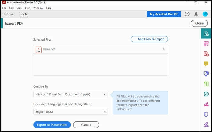 pdf à slide adobe slide