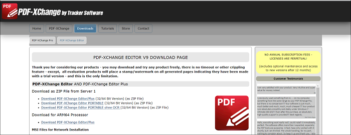Adobe alternative - PDF X-Change Editor