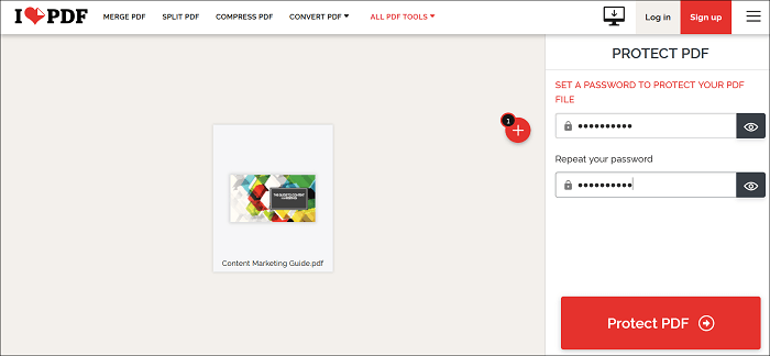 Protéger les PDF en ligne par mot de passe