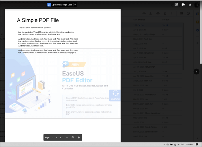 Supprimer l'image d'arrière-plan de Google Docs