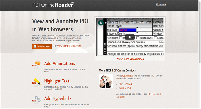 PDFonline reader