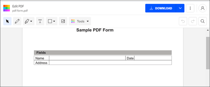Dessinez sur PDF en ligne