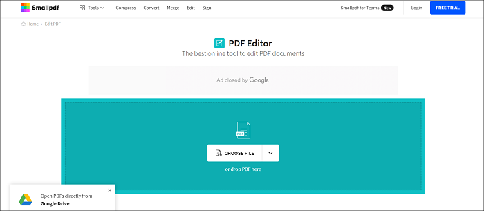 Small PDF editor online