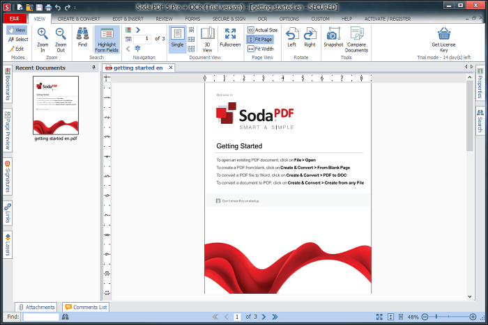 Soda PDF - éditer des PDF sur Windows 10