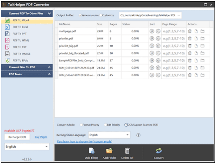 TalkHelper-PDF-Converter