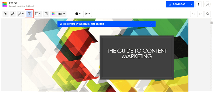 Écrire sur un PDF avec smallpdf